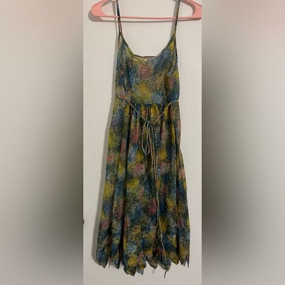 Munsingwear Green Dress | See through 100% Nylon Tricot fabric | Size 36 - Picture 2 of 7